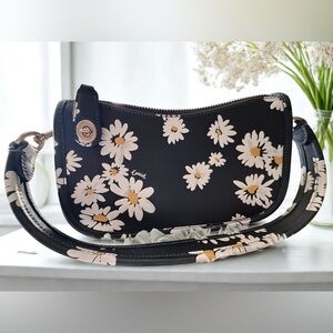 Coach Black Daisy Swinger Bag